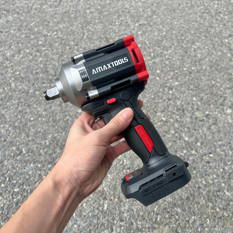 Máy Bắn Bulong Không Chổi Than Dùng Pin Amaxtools ABL65012SM-PRO
