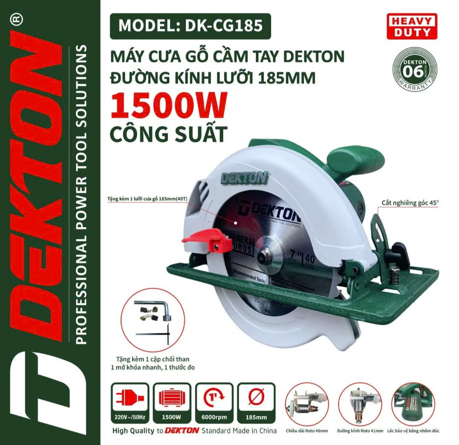 Máy Cưa Gỗ Cầm Tay DEKTON DK-CG185