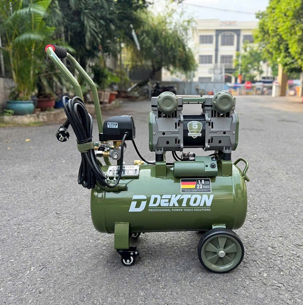 Máy Nén Khí Không Dầu Dekton 23L DK-AC3925XPLUS, Công Suất 1.8Hp