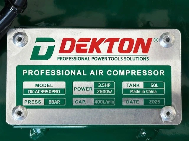 Máy Nén Khí Không Dầu 50L DEKTON DK-AC3950PRO - Bảo Hành 5 Năm