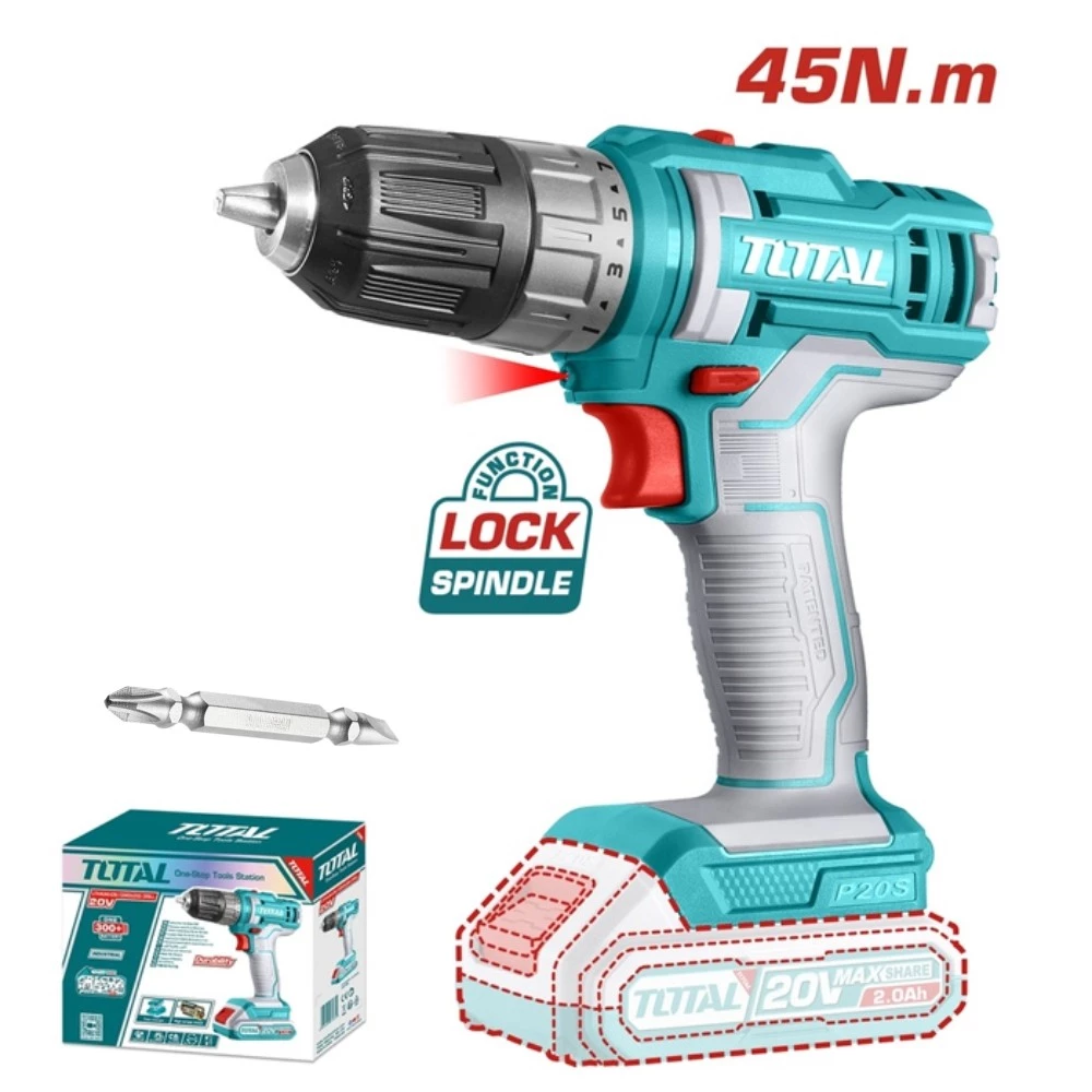 Máy Khoan Vặn Vít Dùng Pin 20V Total TDLI204531 (Chưa Pin & Sạc)