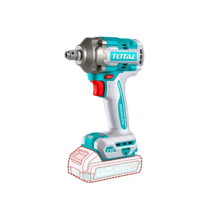 Máy Vặn Vít & Bulong Không Chổi Than Dùng Pin 20V (2 Pin 2.0Ah 1 Sạc) Total TIWLI20236