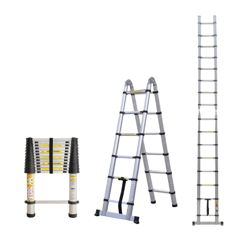 Thang Nhôm Rút/Xếp Đôi Cao 5m6 Ameca AMI-P560N, Tải Trọng 150kg