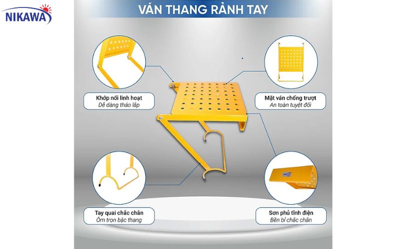 Ván Thang Rảnh Tay Nikawa, Phụ Kiện Thang Nhôm Chính Hãng