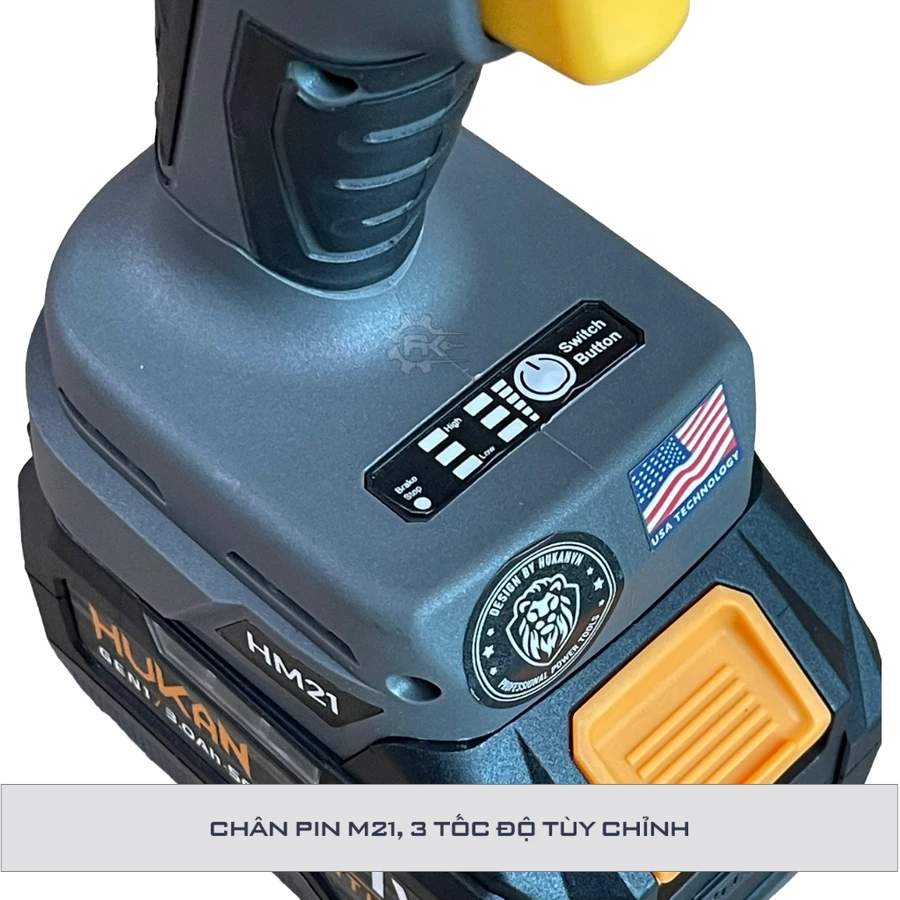 Máy Siêt Bulong Pin HUKAN HM21-IW-X4IMP | Dụng Cụ Chính Hãng