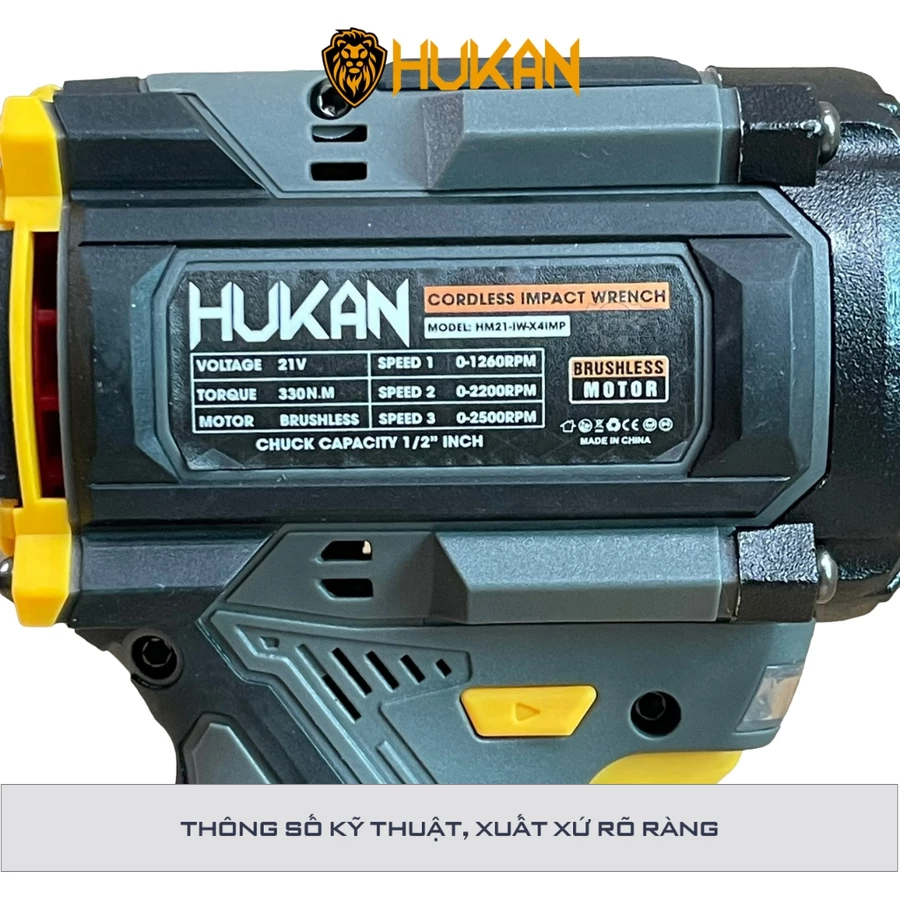 Máy Siêt Bulong Pin HUKAN HM21-IW-X4IMP | Dụng Cụ Chính Hãng