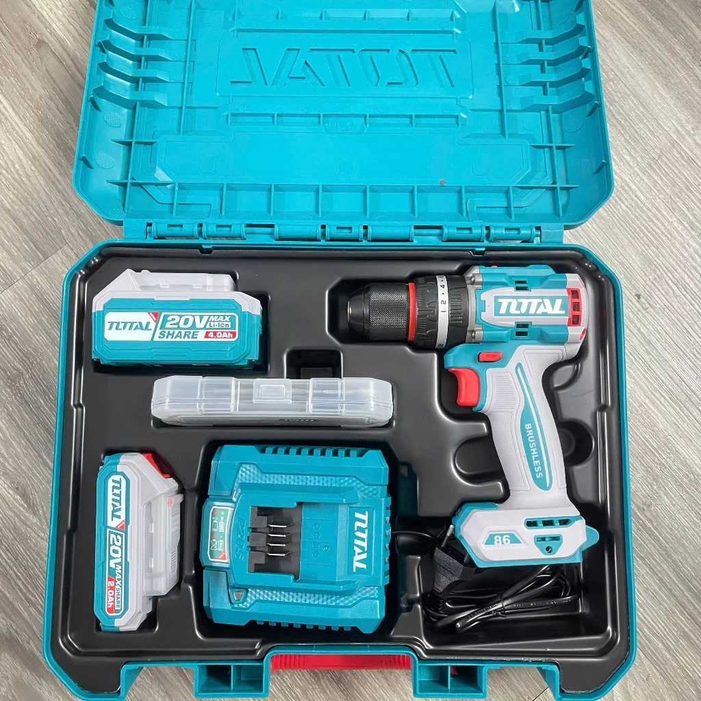 Máy Khoan Động Lực Dùng Pin 20V Total TIDLI20868 – Sức Mạnh Vượt Trội, Đa Năng Trong Tầm Tay!