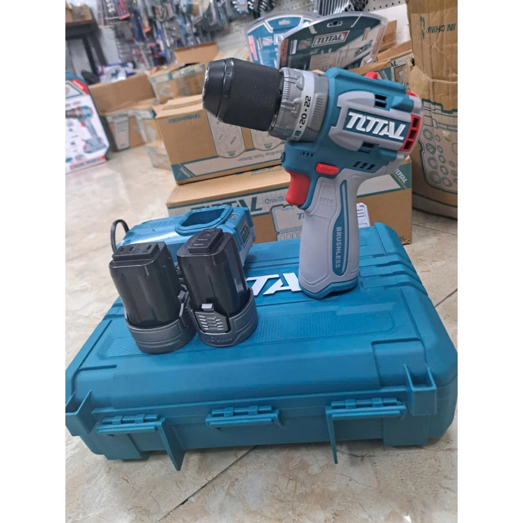 Máy Khoan động Lực Dùng Pin 16V Total TIDLI16682 (2 Pin 2.0Ah, 1 Sạc)