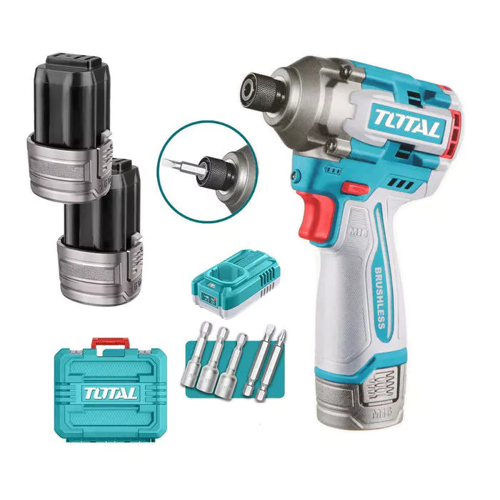 Máy Siết Vít Không Chổi Than Dùng Pin Lithium 16V Total TIRLI16178