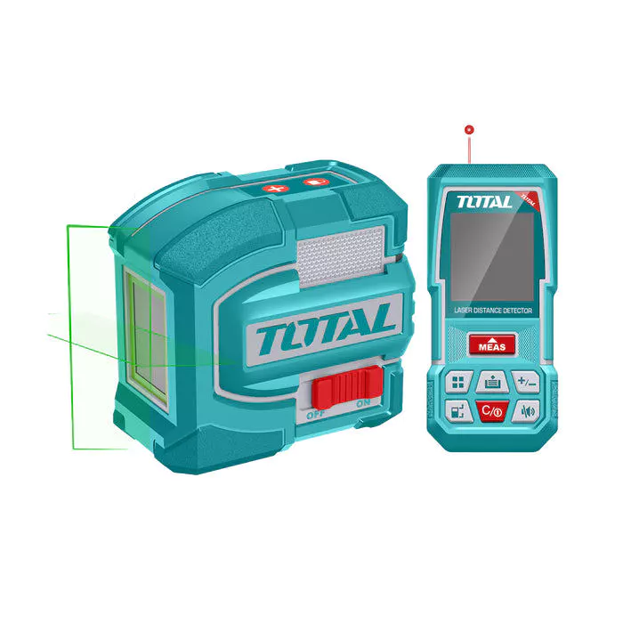 Bộ Combo Máy Đo Khoảng Cách TMT57026 Và Máy đo Mức Cân Bằng Tia Laser Xanh TLL156601