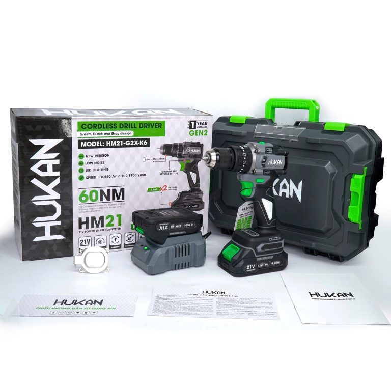 Máy Khoan Pin 3 Chức Năng 10MM HUKAN HM21-G2X-K6 | AN TOOLS