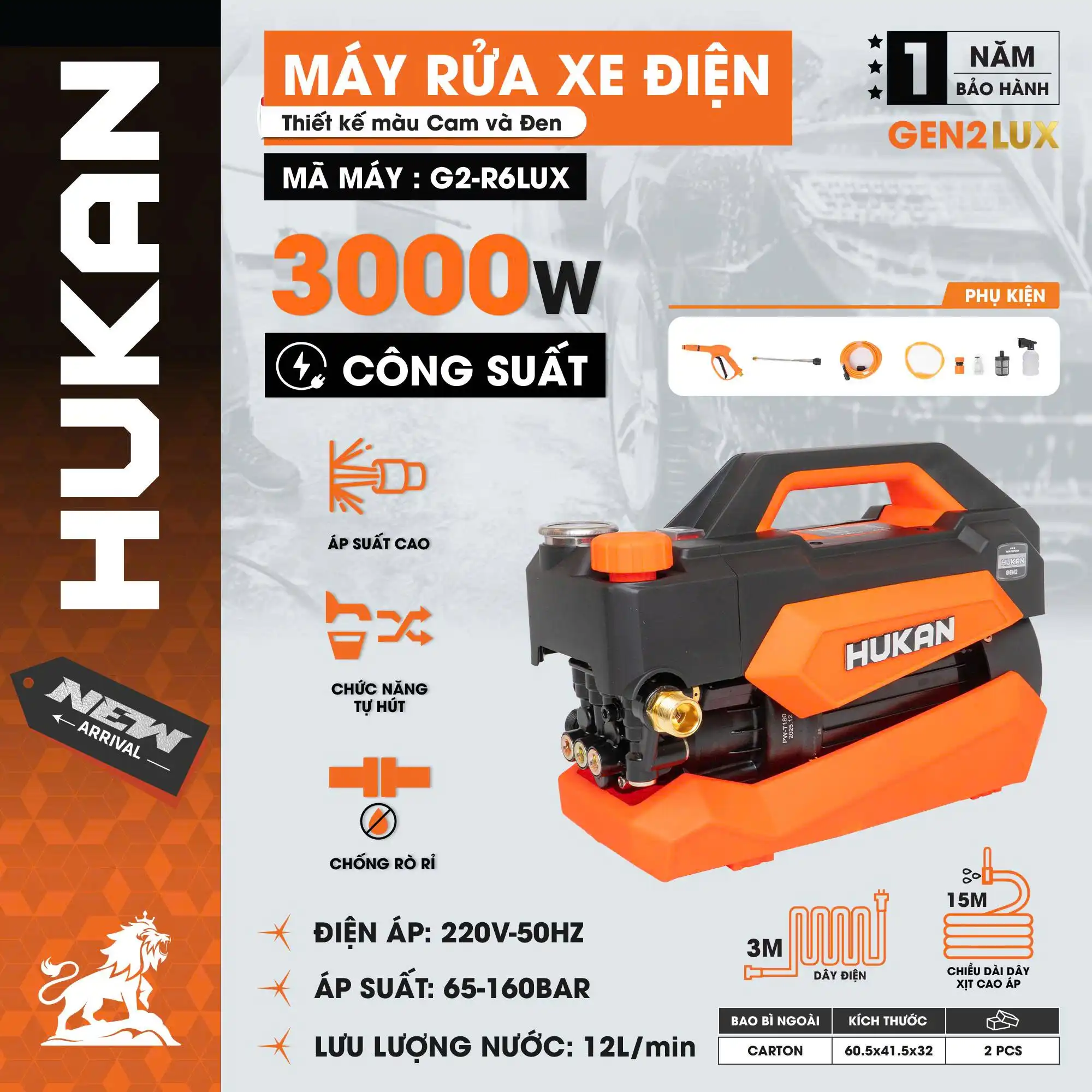 Máy Rửa Xe điện G2-R6LUX