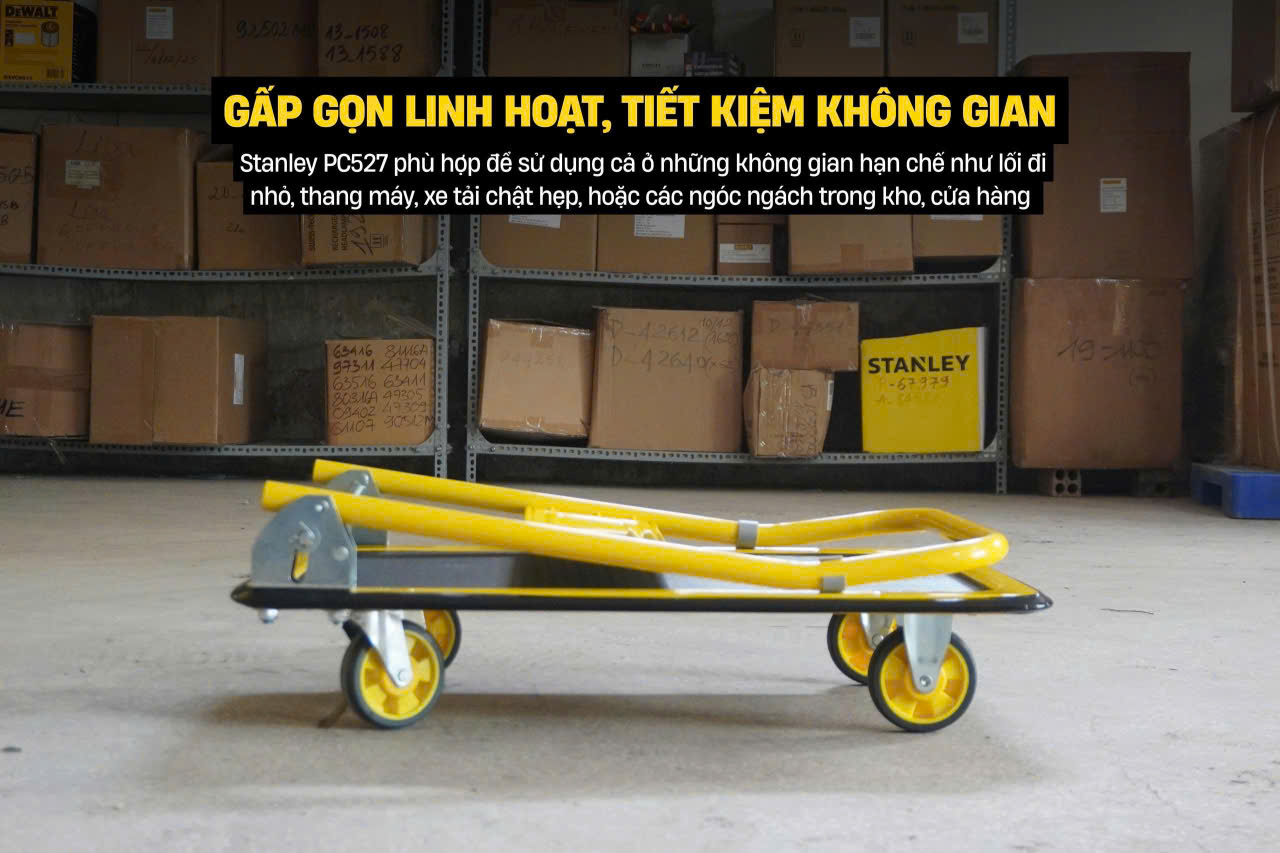 Xe đẩy Hàng 4 Bánh Stanley PC527, Tải Trọng 150kgs
