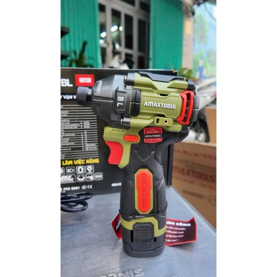 Máy Vặn Vít Dùng Pin 16V Amaxtools AV18514SA (2 Pin 2.0Ah, 1 Sạc) Chính Hãng - Giá Rẻ