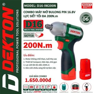 M&aacute;y mở bulong DEKTON D16-IW200N