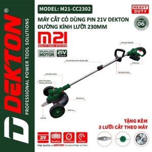 M&aacute;y cắt cỏ d&ugrave;ng pin Dekton