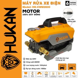 Máy rửa xe điện Hukan