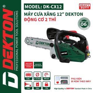 Cưa Xăng Dekton DK-CX12 Động Cơ 2 Th&igrave; (Xăng Pha Nhớ)