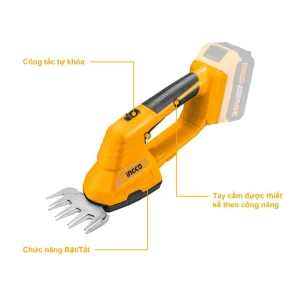 M&aacute;y cắt tỉa h&agrave;ng r&agrave;o d&ugrave;ng pin 20V Ingco CSTLI2001