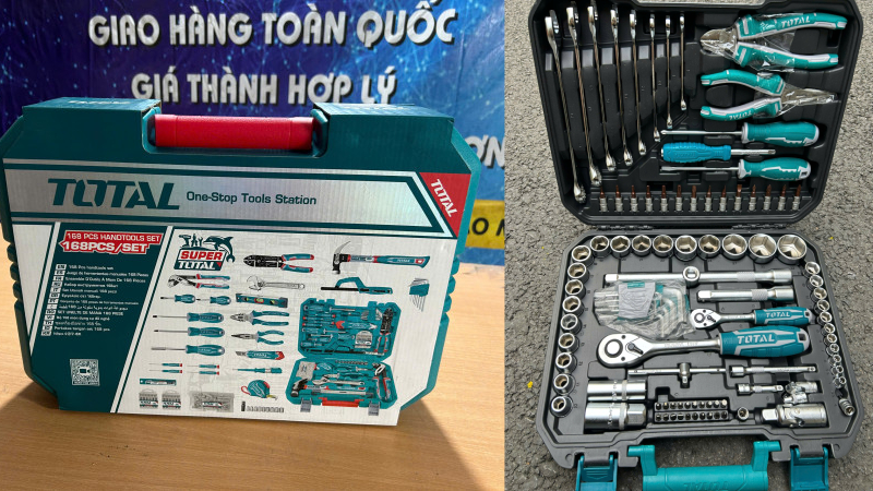 Dụng cụ thi công Total có thiết kế chắc chắn, động cơ mạnh mẽ, vận hành ổn định